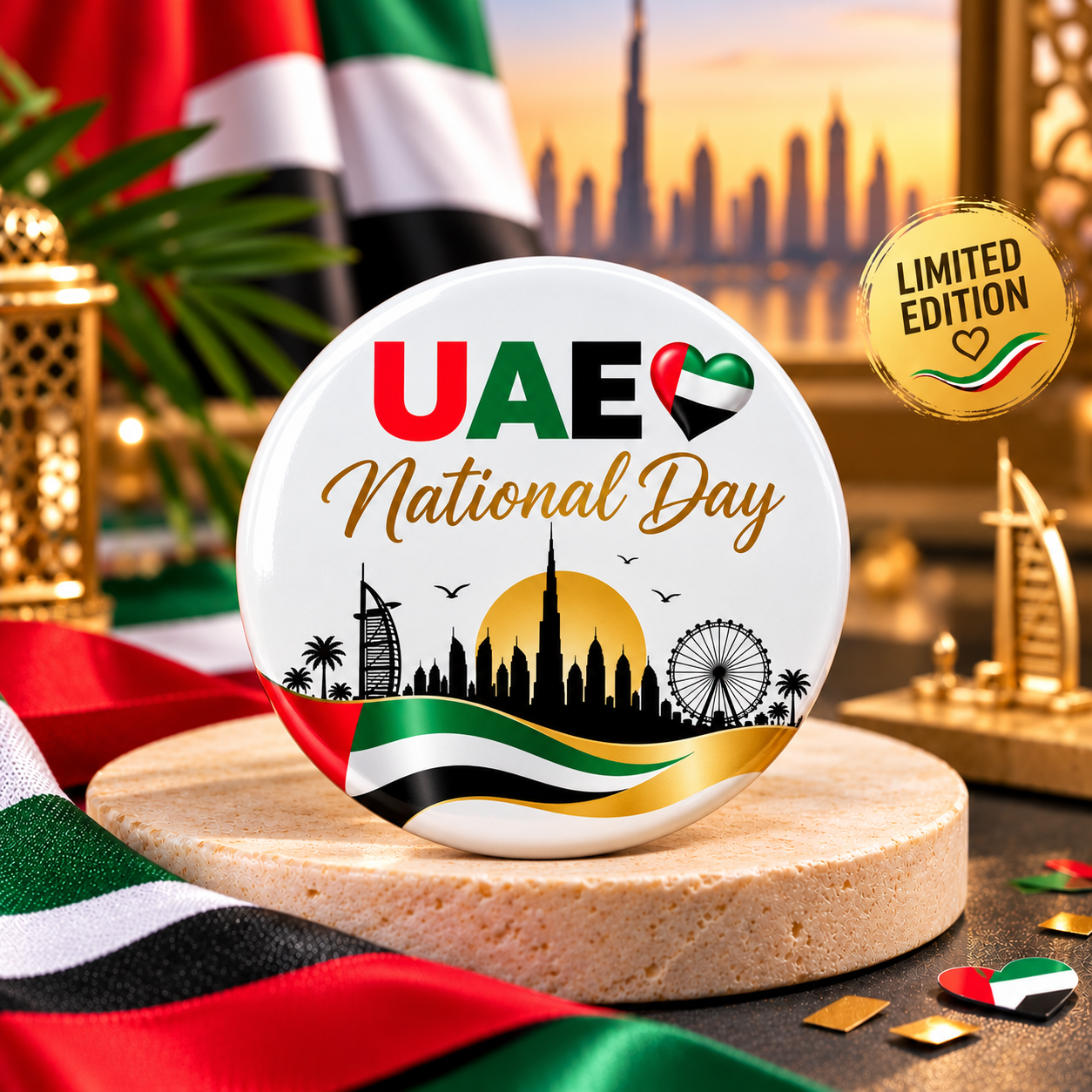 UAE National Day – Elegant Skyline Design limited edition badge