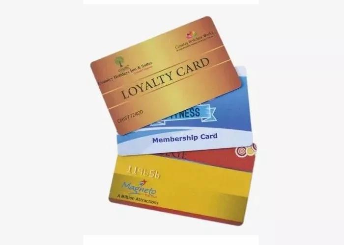 Sample PVC loyalty and membership cards